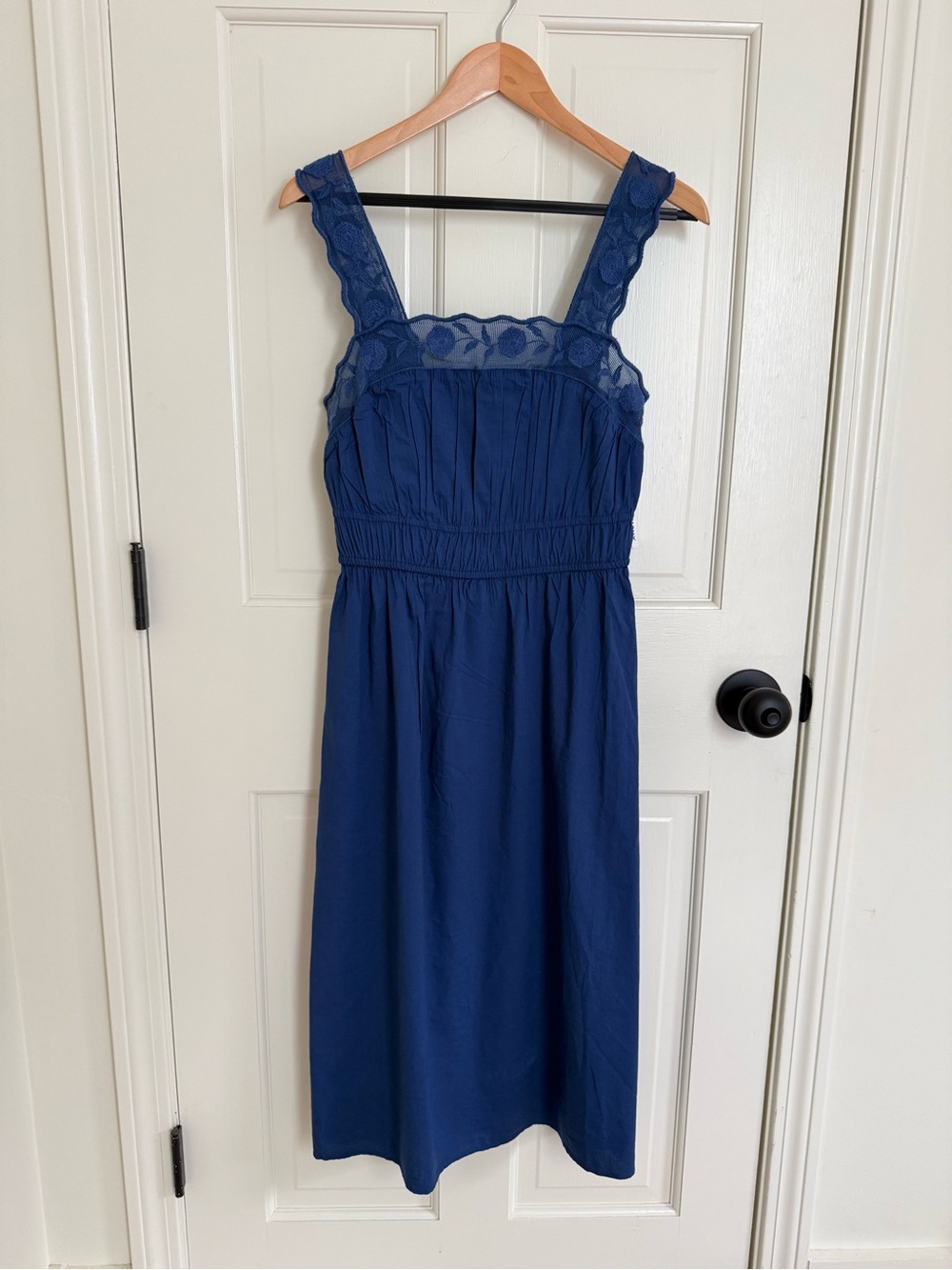 Old Navy Fit and Flare Smocked-Waist Midi Dress